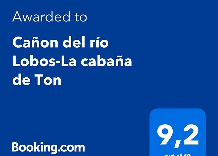 Casa de vacaciones: Cañon del río Lobos-La cabaña de Ton